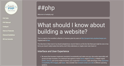 Desktop Screenshot of hashphp.org