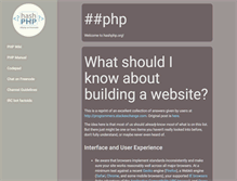 Tablet Screenshot of hashphp.org